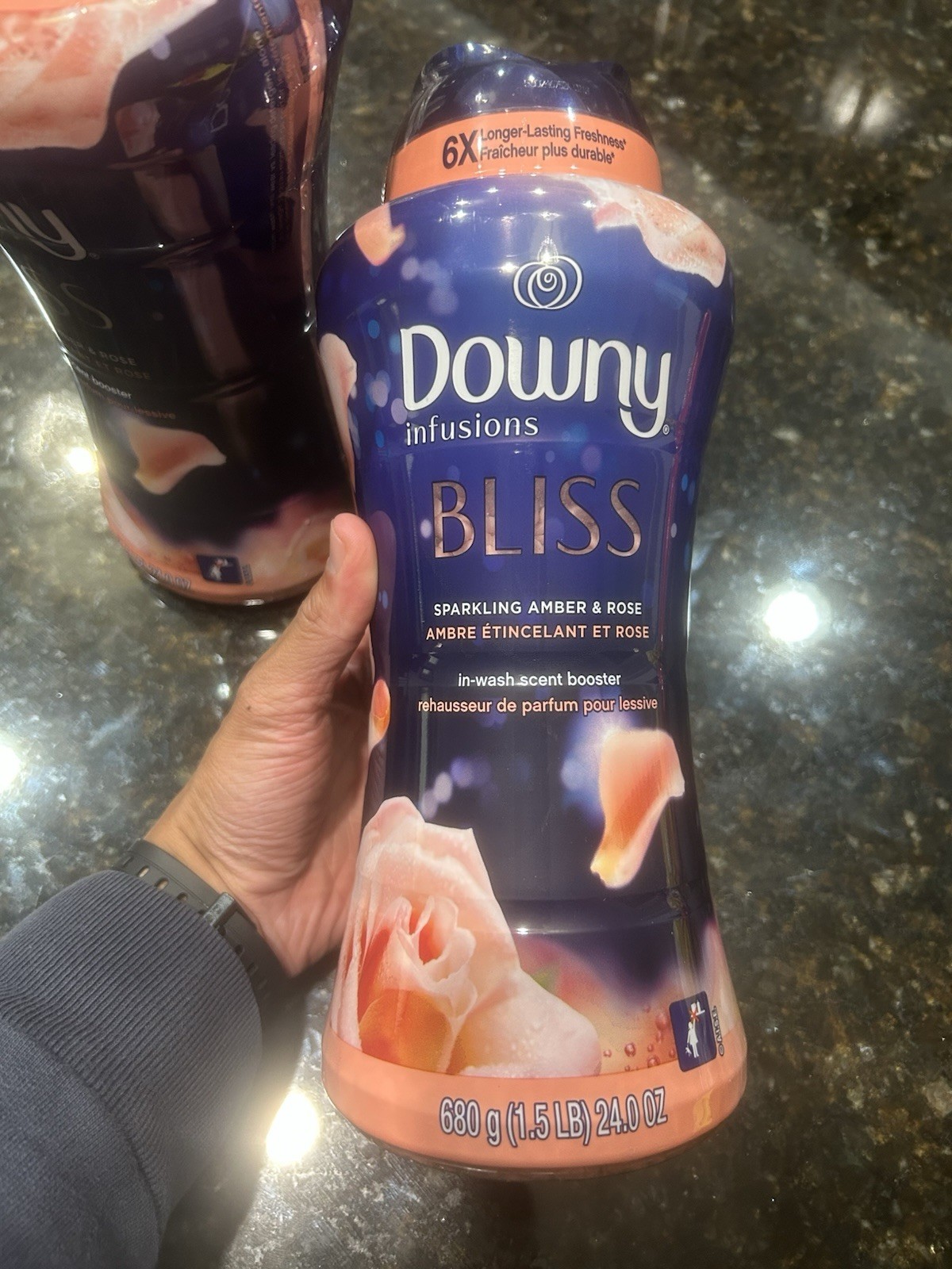 Downy Infusions Bliss Sparkling Amber & Rose Scent-Booster Beads 3Pack (24oz ea)