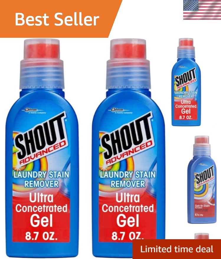 Shout Ultra-Concentrated Gel Brush Stain Lifter – 8.7 oz – 2 pk