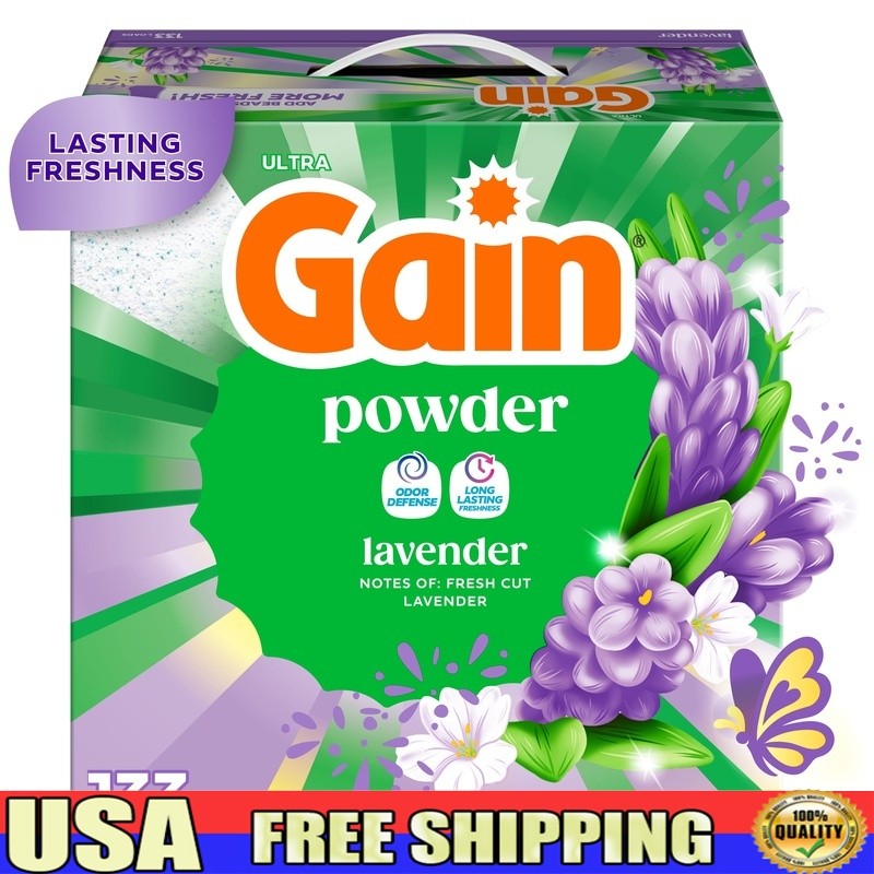 Lavender Powder Laundry Detergent Aroma Boost Fresh Clean Long Lasting 133 Loads