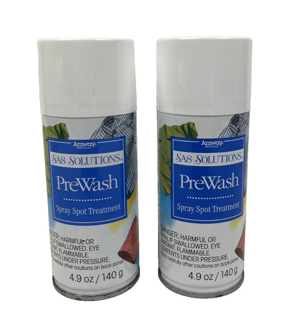 2 ~ Vintage 1997 Amway PreWash Spray Spot Treatment 4.9 Oz