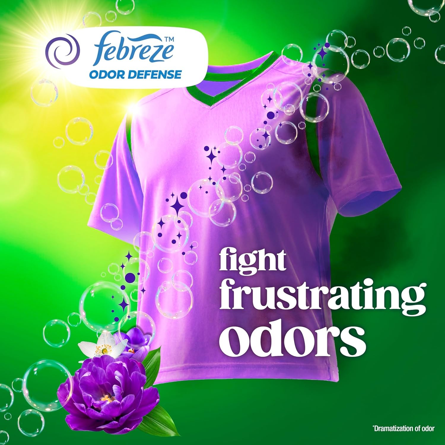 Gain Flings Liquid Washing Detergent Pods with Odor Defense + Color Guard, Moonl