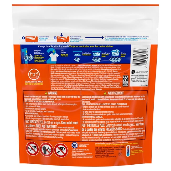 Tide PODS Laundry Detergent Soap Pacs, Original Scent, 14 Count