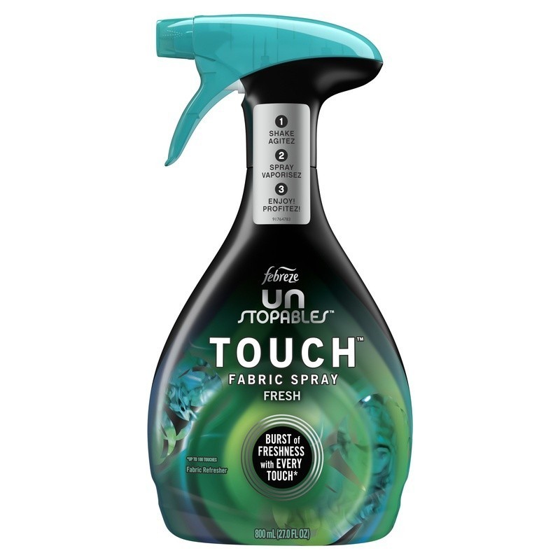 Odor-Fighting Fabric Spray Air Freshener Unstopables Fresh 27oz