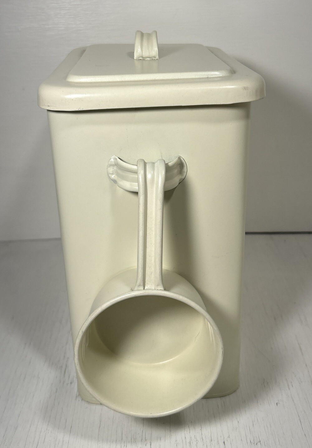 Metal Laundry Room Container Modern Farmhouse CREAM Detergent Powder Storage Org