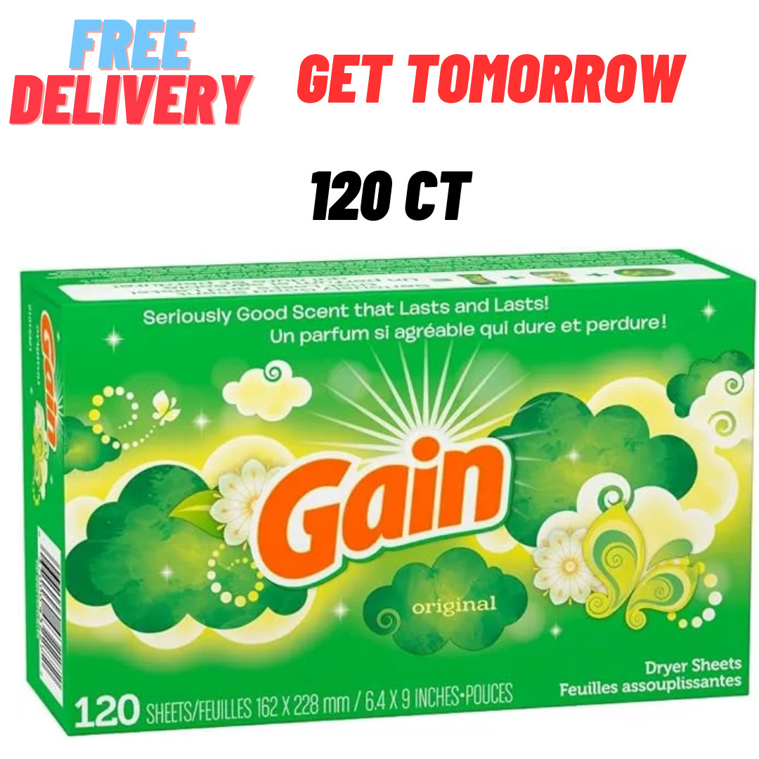 Gain Original Dryer Sheets, 120 Count