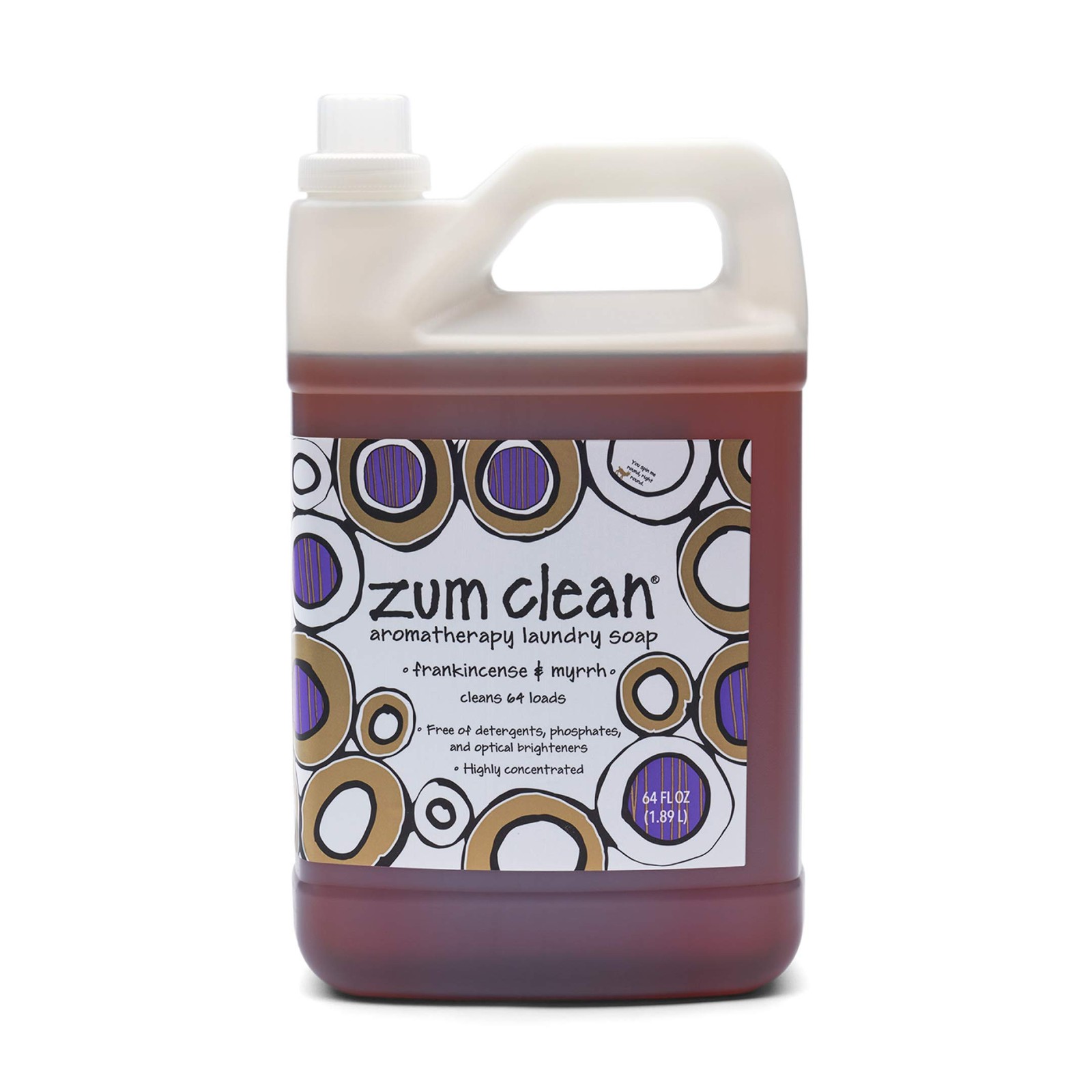 Zum Laundry Soap 64 Fl Oz Plant Based Laundry Detergent Lavender Amber Scent
