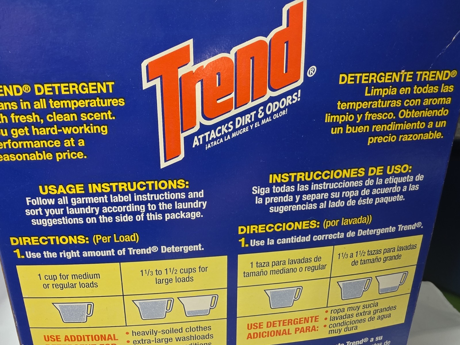 TREND POWDER DETERGENT 30 LOADS – 71 OZ Sealed