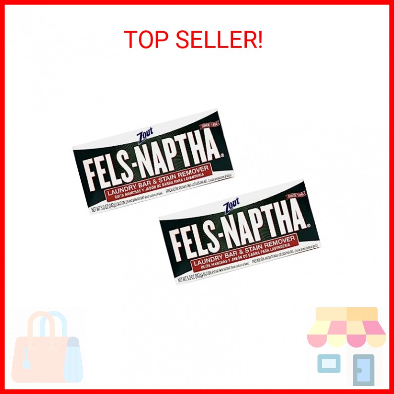 Fels Naptha Laundry Soap Bar & Stain Remover – Pack of 2 by Fels Naptha