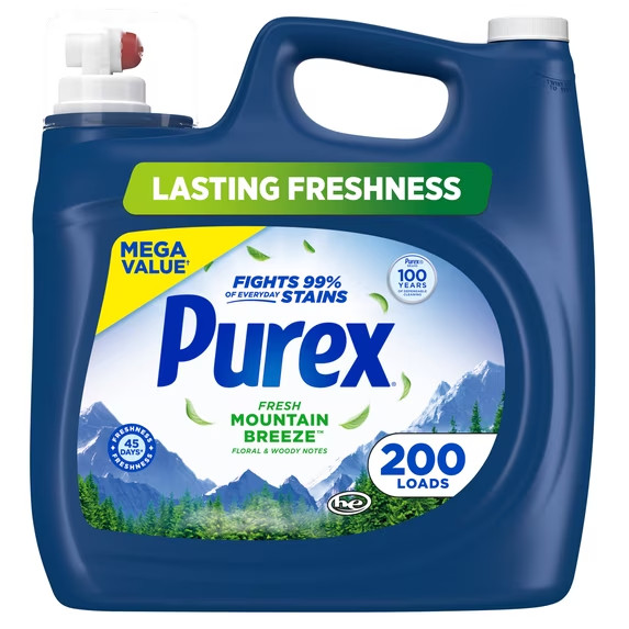 Purex Fresh Mountain Breeze Liquid Detergent, 225 fl oz, 200 loads