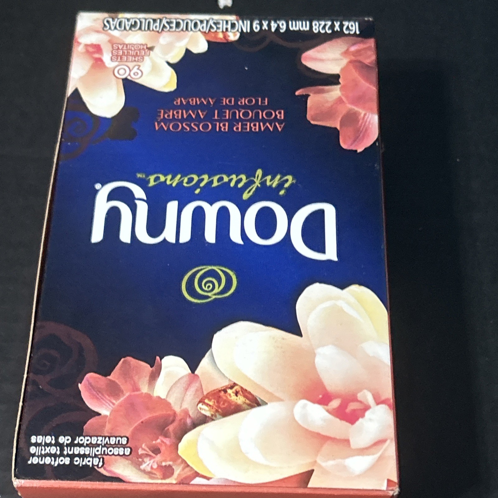 Downy Infusion Amber Blossom Fabric Softener Dryer Sheets 90 CT