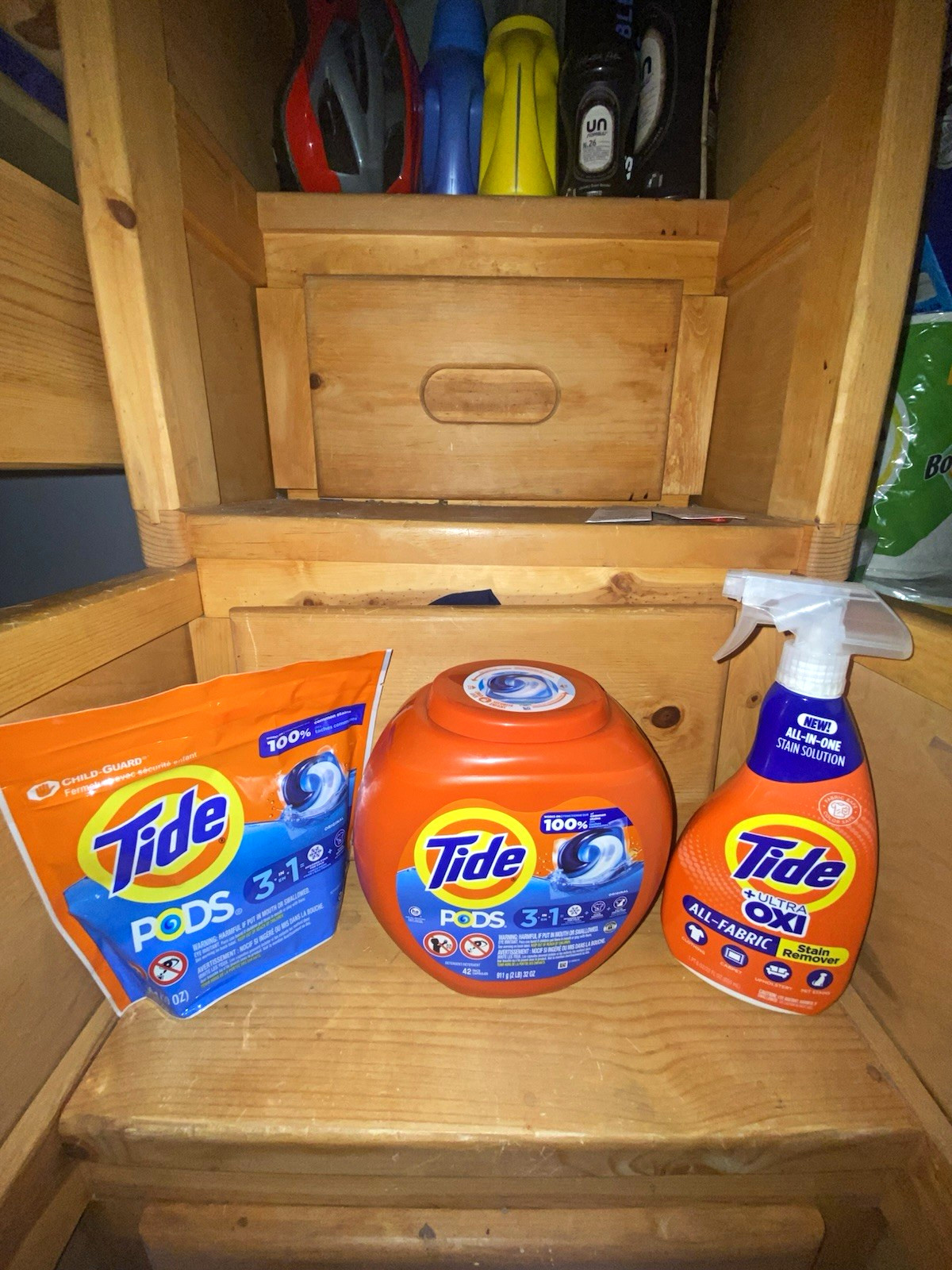 Tide PODS 3 in 1 Laundry Detergent Capsules 42 ct Spring Meadow HE Stain Remover