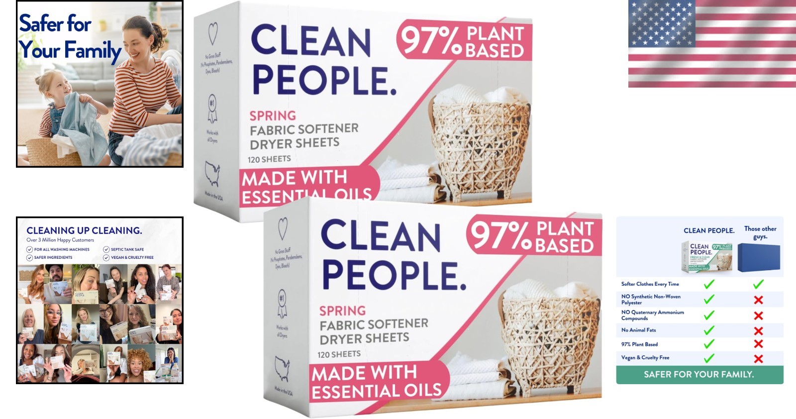 240-Pack Fabric Softener Sheets – Natural Spring Scent – Eco-Friendly Softening