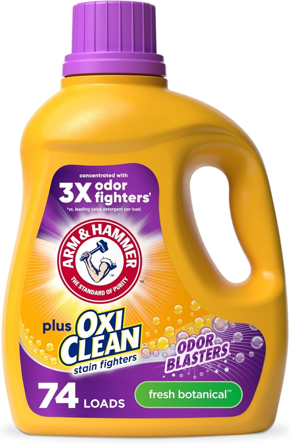 ARM & HAMMER OxiClean Odor Blasters Laundry Detergent, 74 Loads, Fresh Scent