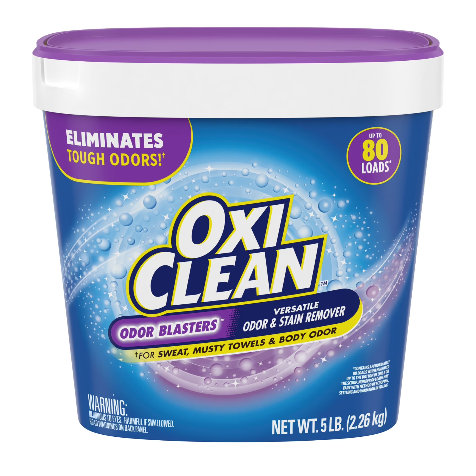 3 Pack OxiClean Odor Blasters Versatile Odor & Laundry Stain Remover Powder 5 lb