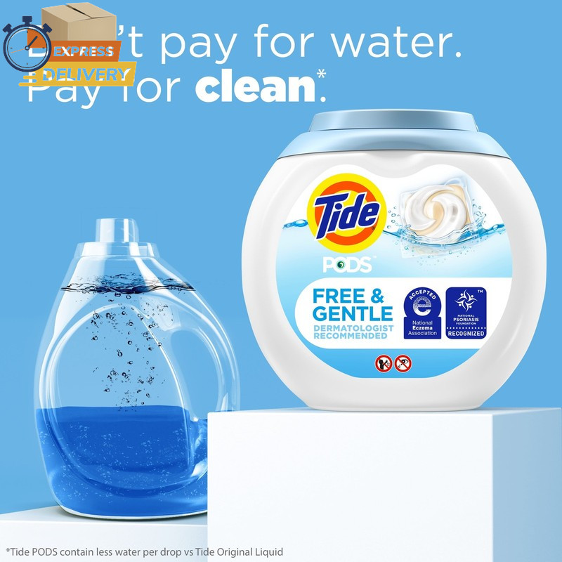 PODS Free and Gentle Liquid Laundry Detergent Pacs, 112 Count ✅ 👈