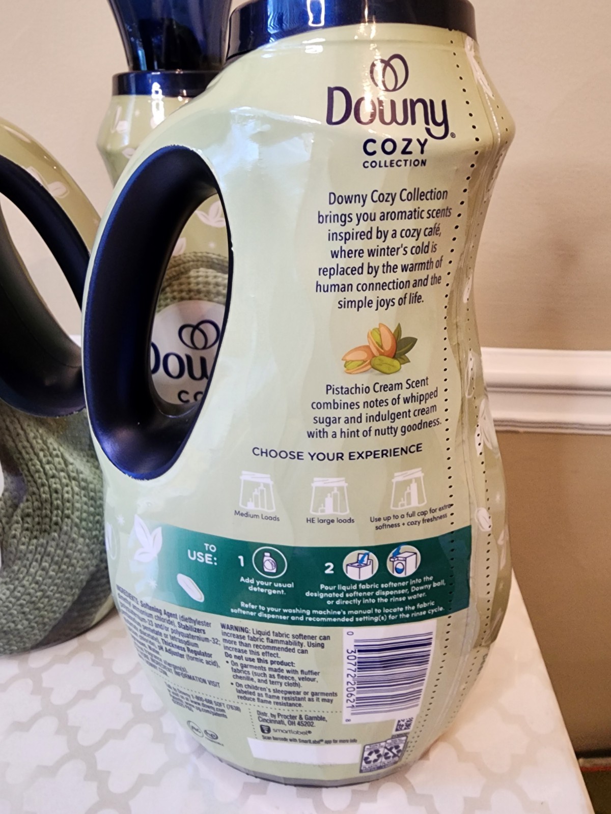 Lot: 3 Downy Pistachio Cream Cozy Collection Fabric Softener 38 oz 57 Loads NEW