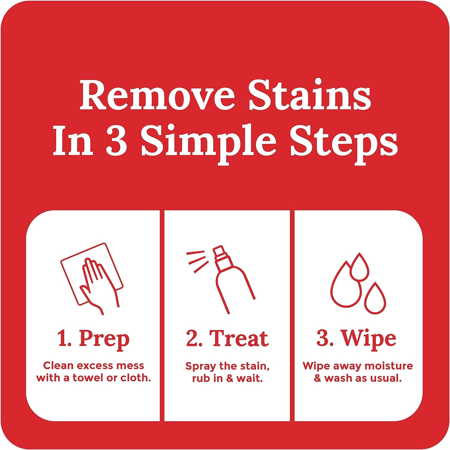 Stain Remover Spray – Fast-Acting Spray for Laundry – Carpet Spot Removal & Oil,