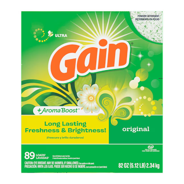 Gain Aroma Boost Original HE Laundry Detergent 89 Loads 82 -oz
