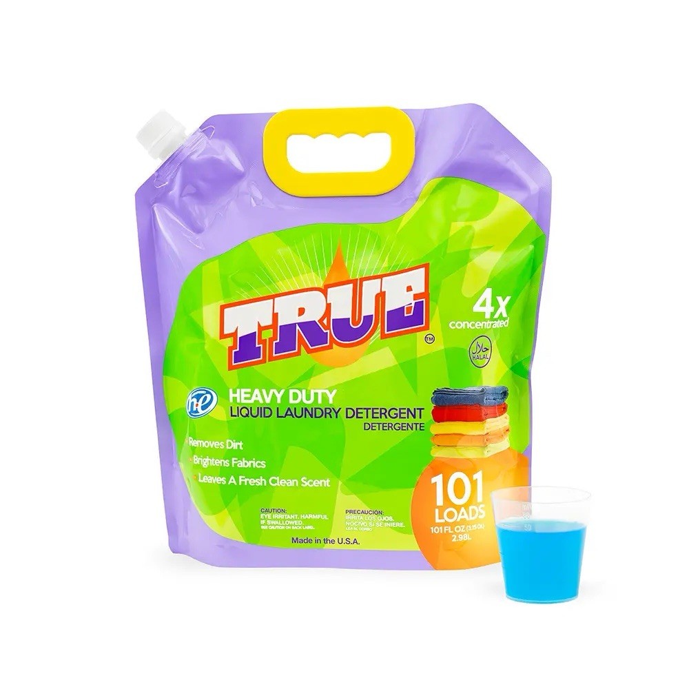 TRUE Heavy Duty Liquid Laundry Detergent – Purple & Green