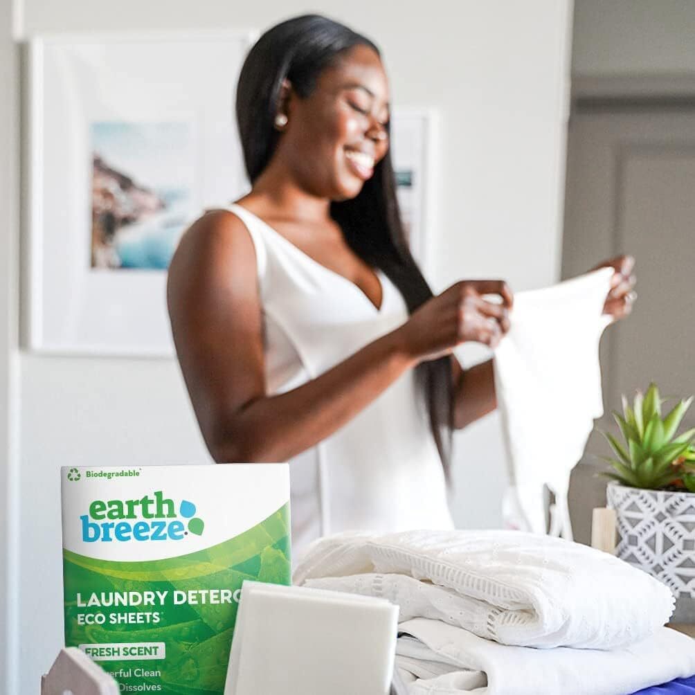 Eco-friendly Laundry Detergent Sheets 30 Count Fresh Scent Hypoallergenic