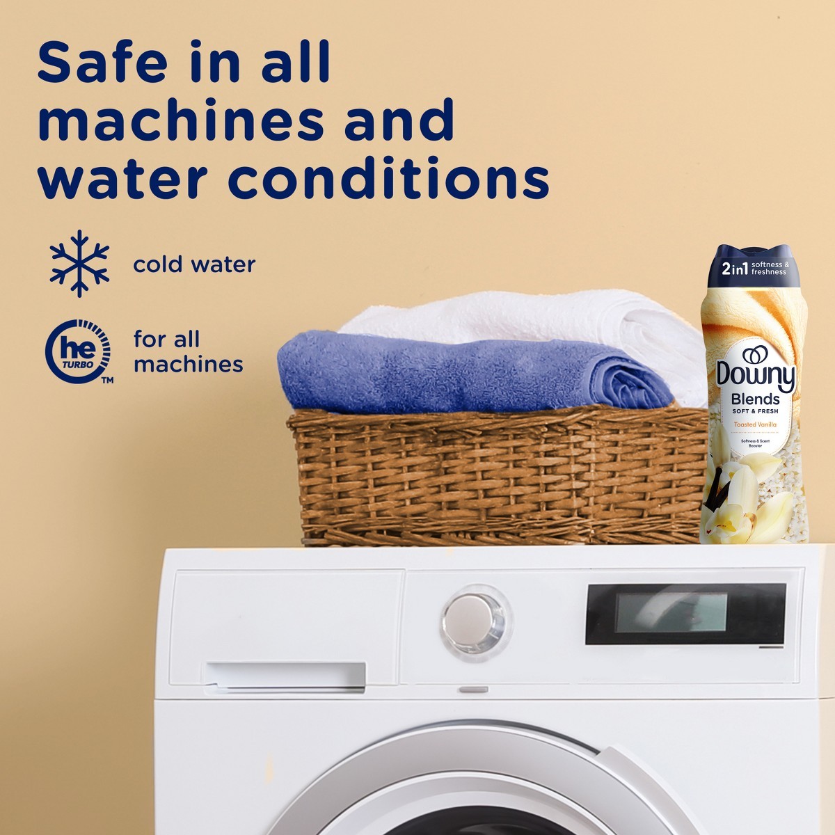 Downy Blends Soft & Fresh In-Wash Scent Booster – Toasted Laundry Bead – 32.2oz