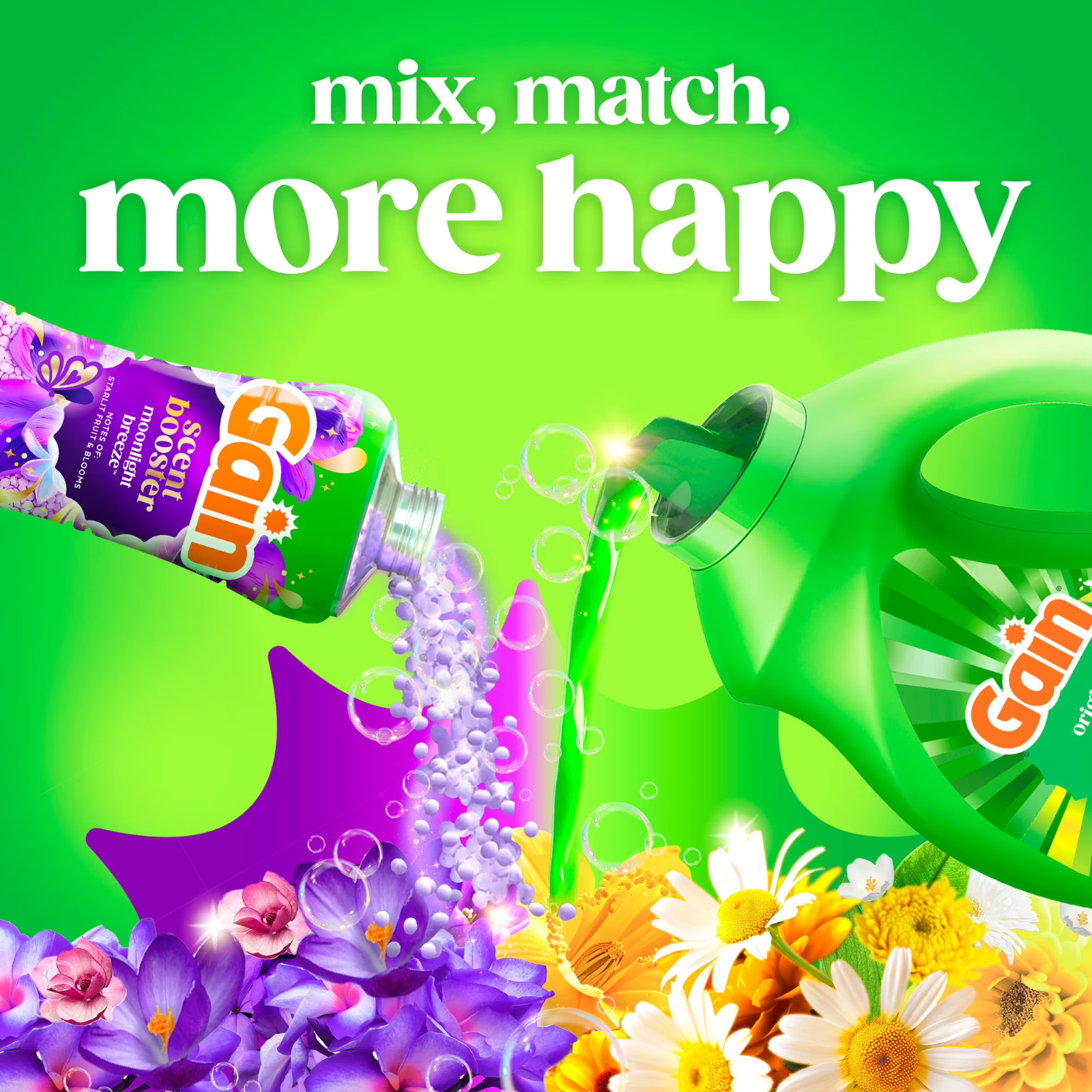 Gain Laundry Detergent Liquid Original Scent, 132 fl oz, 100 Loads