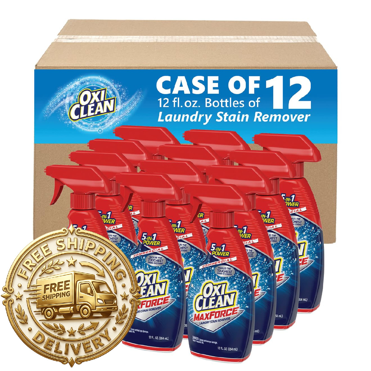 Oxiclean Max Force Stain Remover Professional 12 Fl Oz Pack Of 12 5703700070Ct