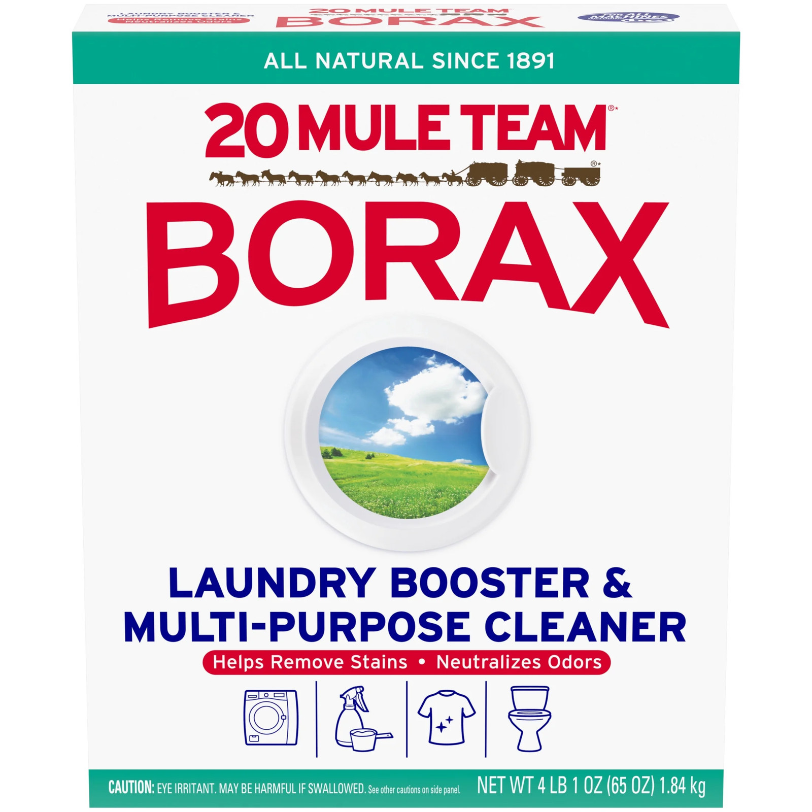 7 Pack 20 Mule Team Detergent Booster – 65Oz.