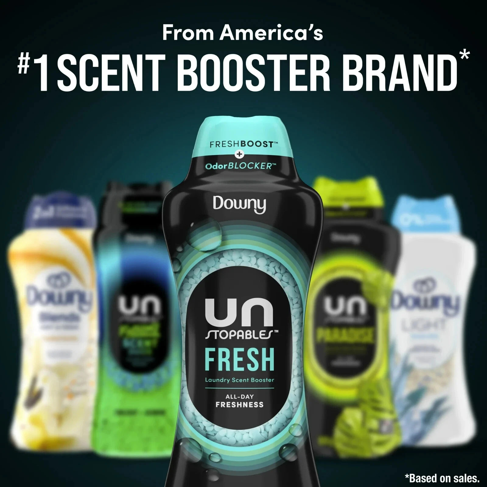 Downy Unstopables Fresh Scent In-Wash Laundry Scent Booster Beads 5.7 oz