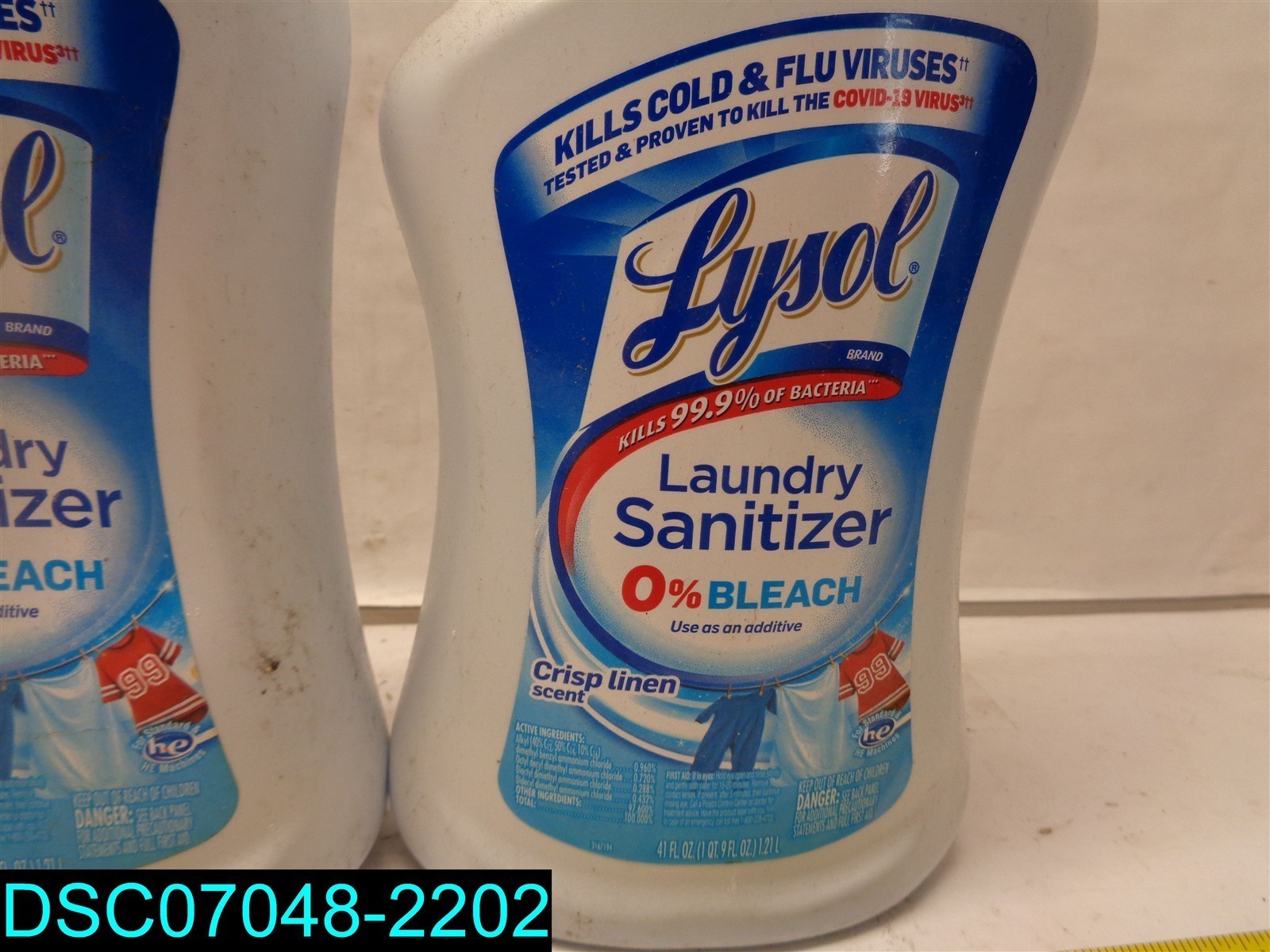 QTY=82oz: (2 x 41oz) Lysol Laundry Additive Crisp Linen Scent 3167195