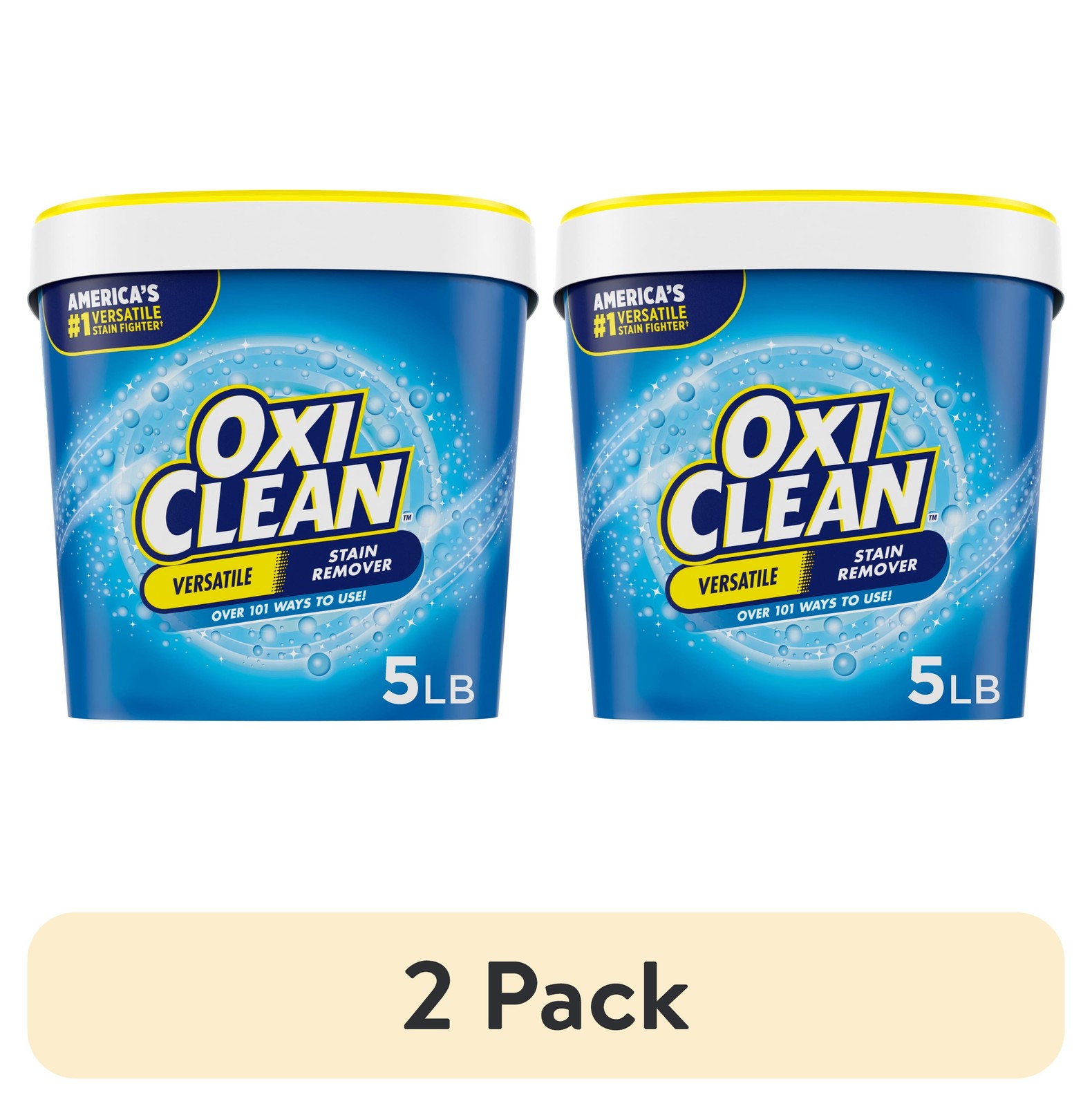 (2 pack) Versatile Home and Laundry Stain Remover Powder, 5 lb