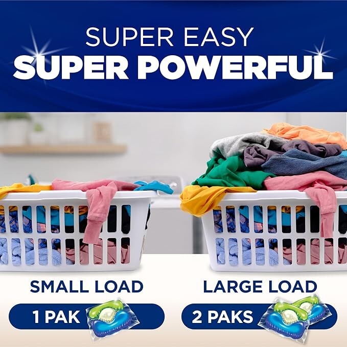 OxiClean 5 in 1 Laundry Detergent Power Pods Pacs Fresh Scent, 42 Count Paks