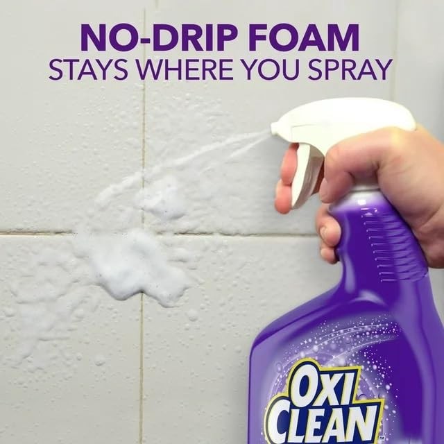 OxiClean plus Bleach, No Drip Foam, Mold & Mildew 30 Fl Oz (Pack of 2)