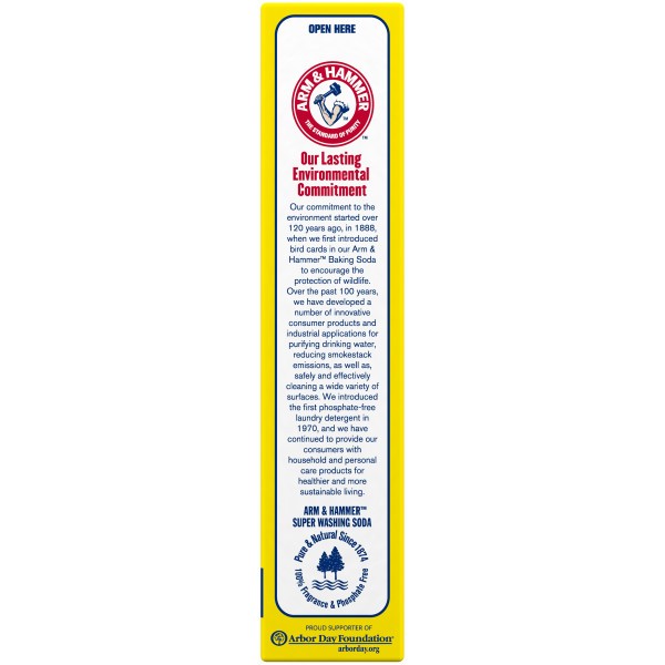 Arm & Hammer Super Washing Soda Laundry Booster, 55oz. – Pack of 2