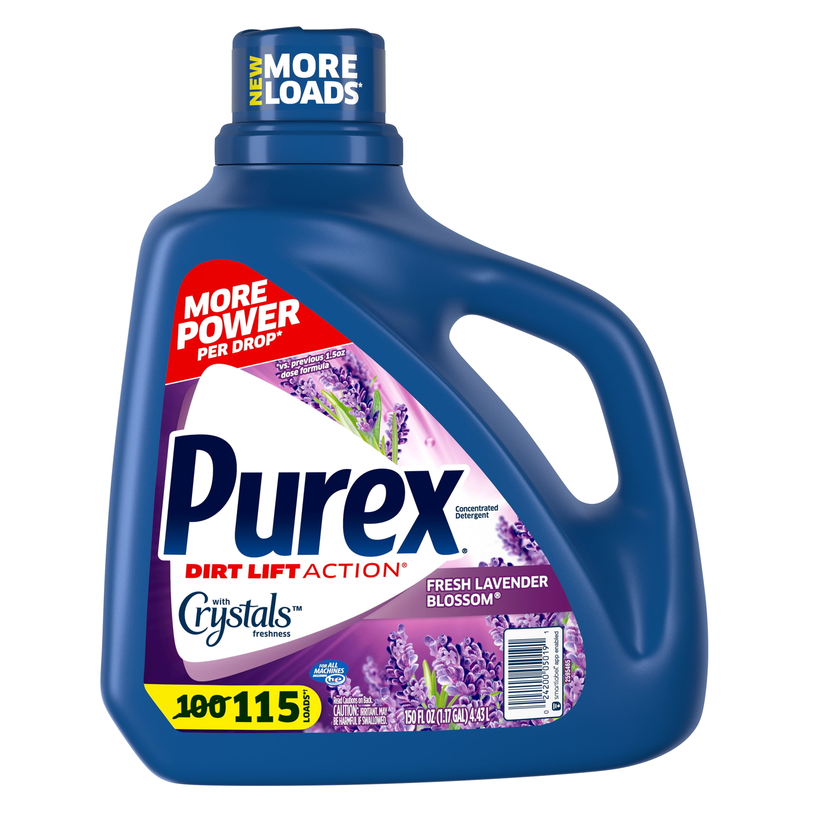 Purex Liquid Laundry Detergent,Fresh Lavender Blossom Fragrance,150 Fluid Ounces
