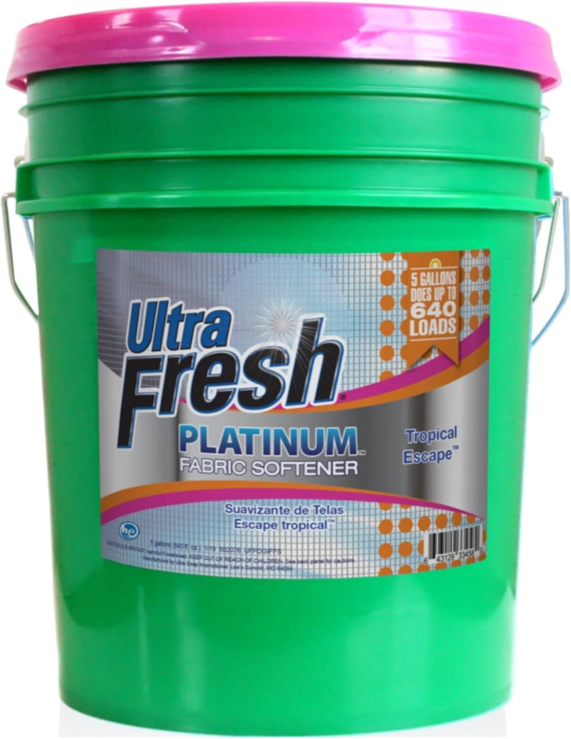 5 Gallon Platinum Fabric Softener All Machine Types Liquid Laundry Softener Up