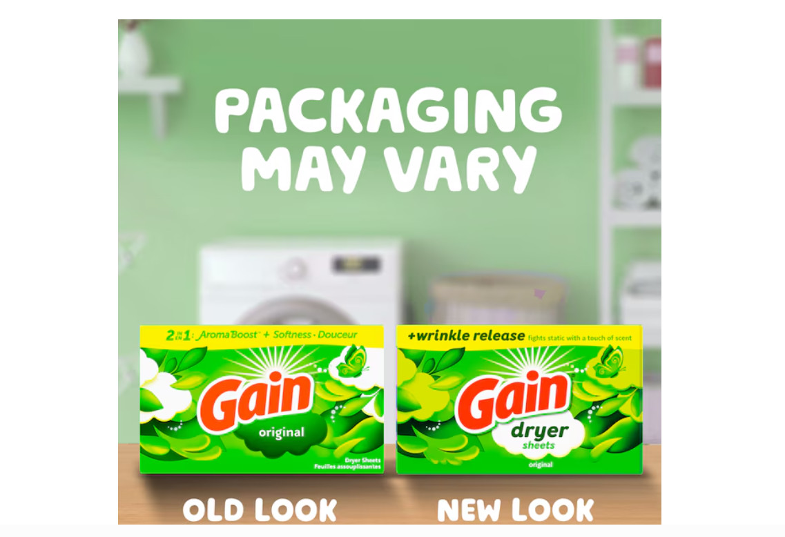 Gain Original Fabric Softener Dryer sheets 240 Loads 240 -Count