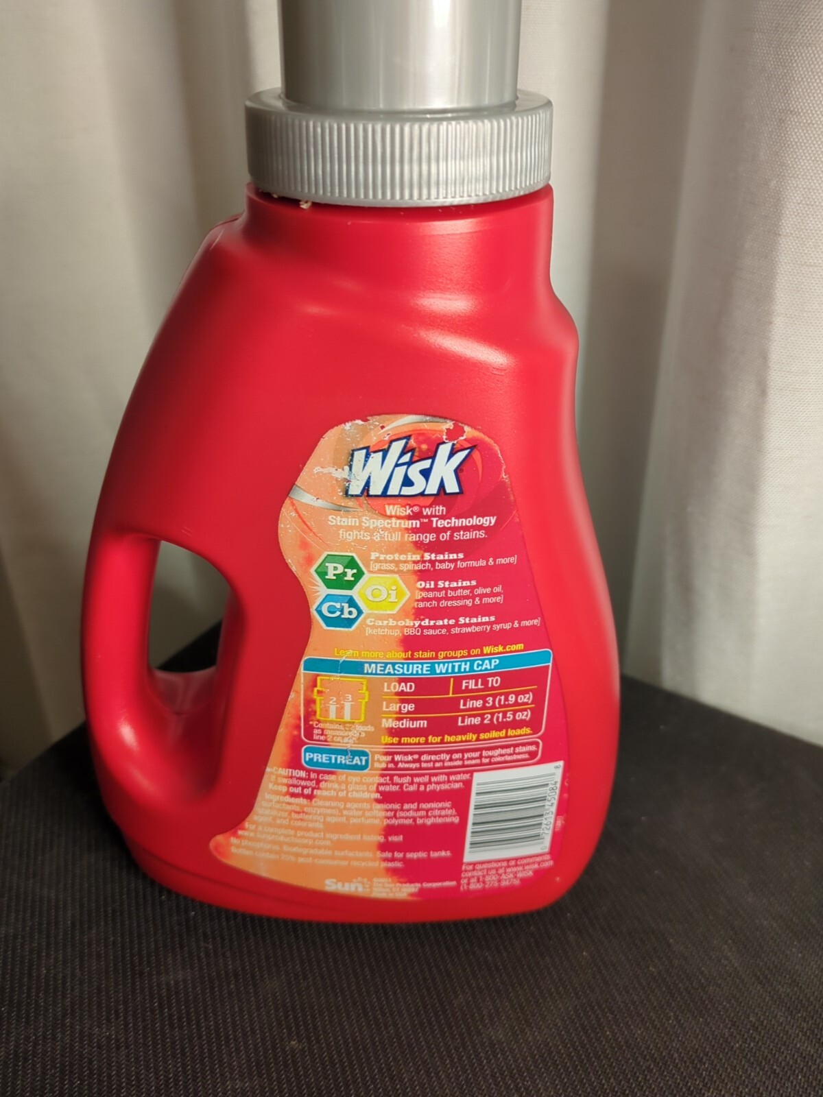 Wisk Laundry Detergent Stain Spectrum HE 45% Full Discontinued