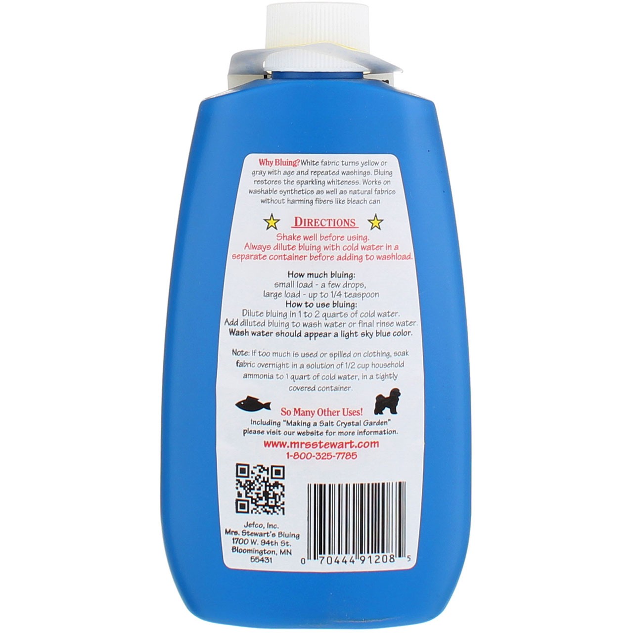 Mrs. Stewart’s Concentrated Liquid Bluing, 8 fl oz