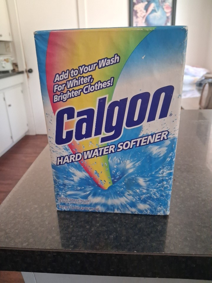 Calgon Water Softener Powder Box New 2 LB 8 OZ (40 OZ) Box Discontinued