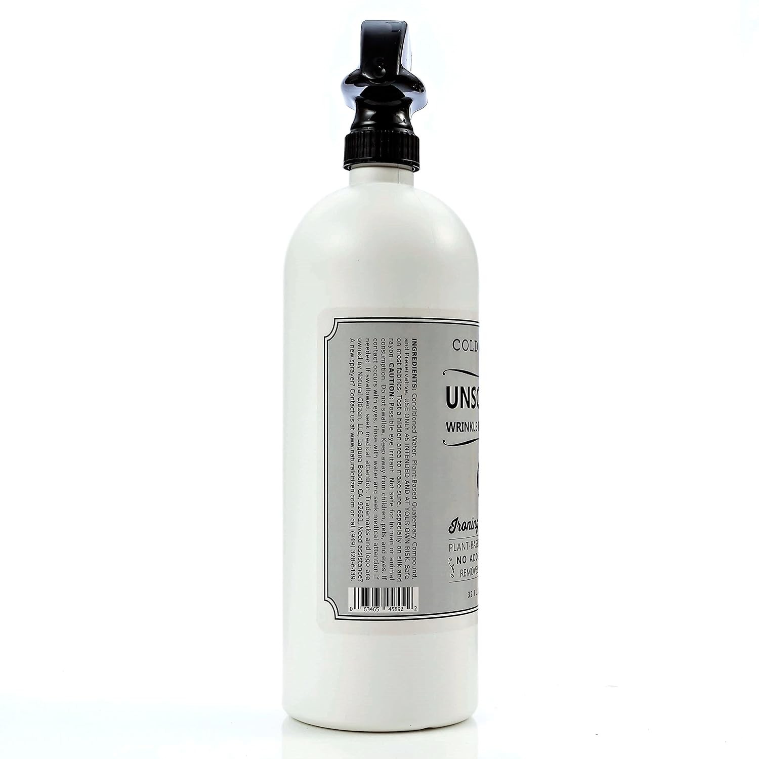 Cold Iron Unscented Fragrance Free Wrinkle Release Spray 32 fl oz for Clothes