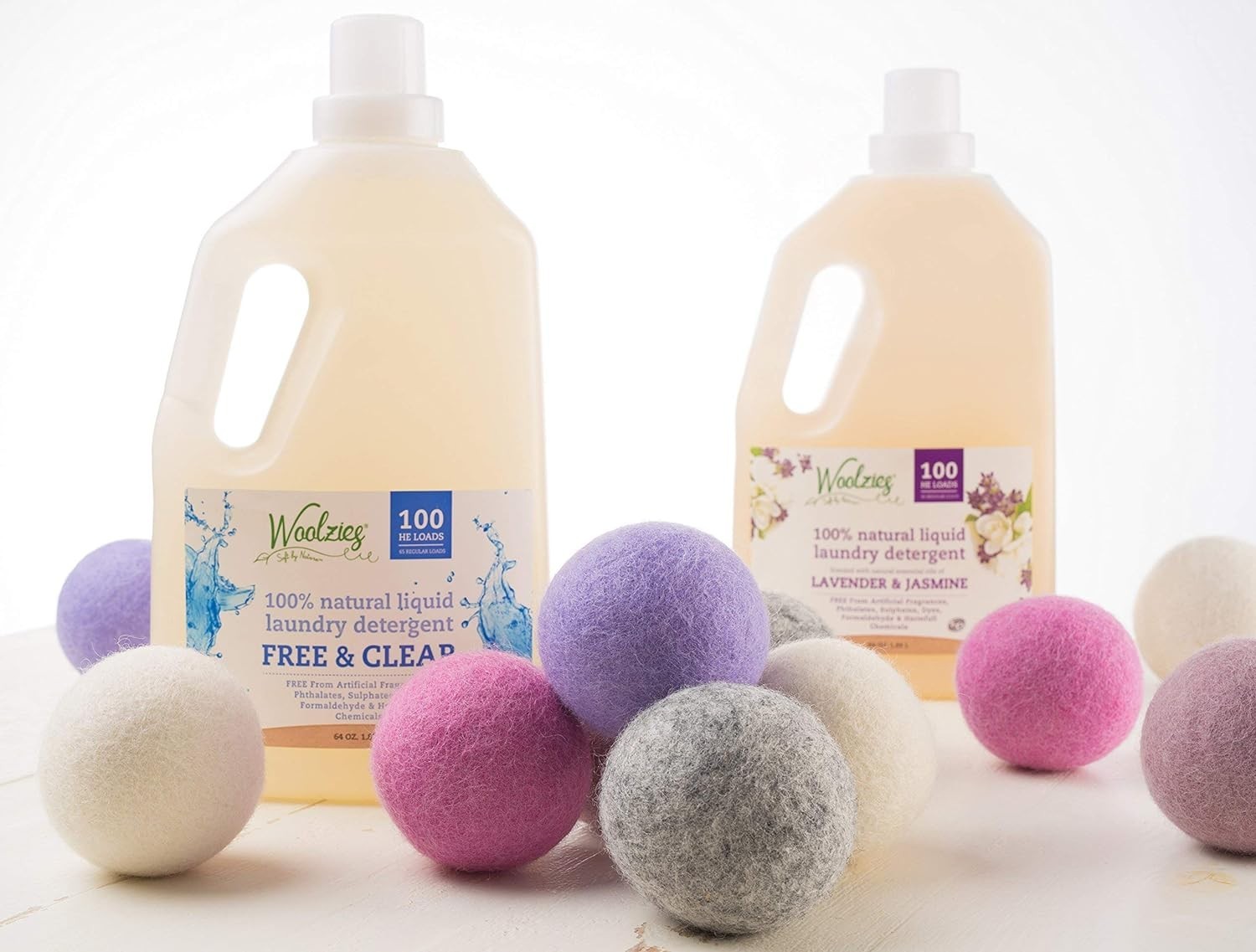 Wool Dryer Balls Organic Fabric Softener 6 Pack XL Eco Friendly Laundry Balls