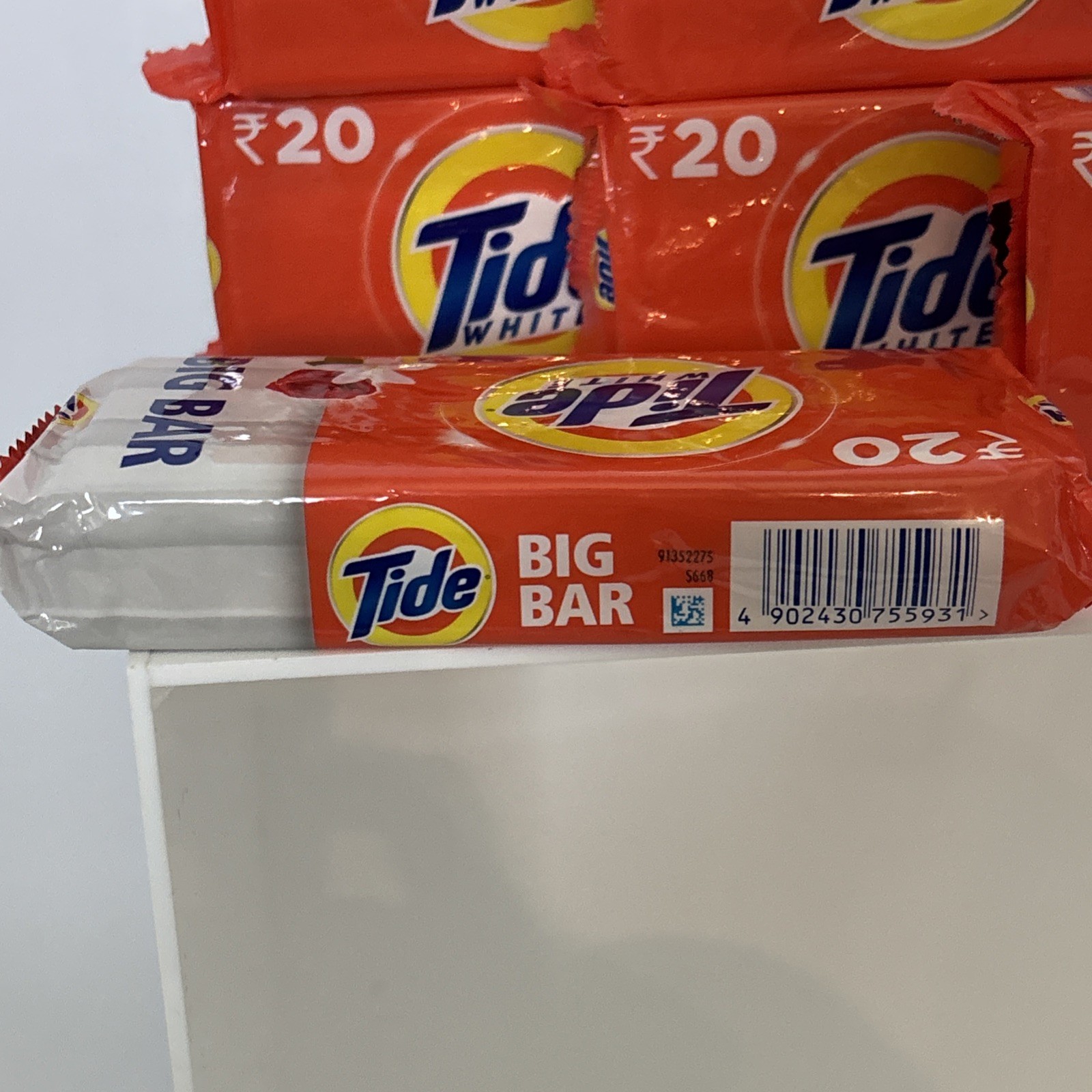 6 Tide White Laundry Big Bar Soap Rose Jasmine Full Deep Clean 250 g Detergent