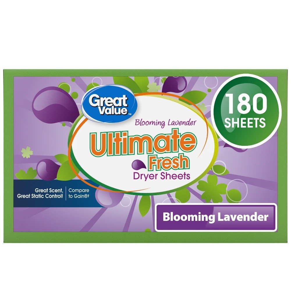 Ultimate Fresh Dryer Sheets, Blooming Lavender, 180 Count, Compare to