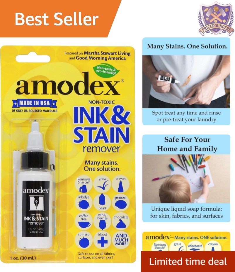 Tough Stain Solution: 1oz Ink Remover – Perfect for Fabrics & Upholstery