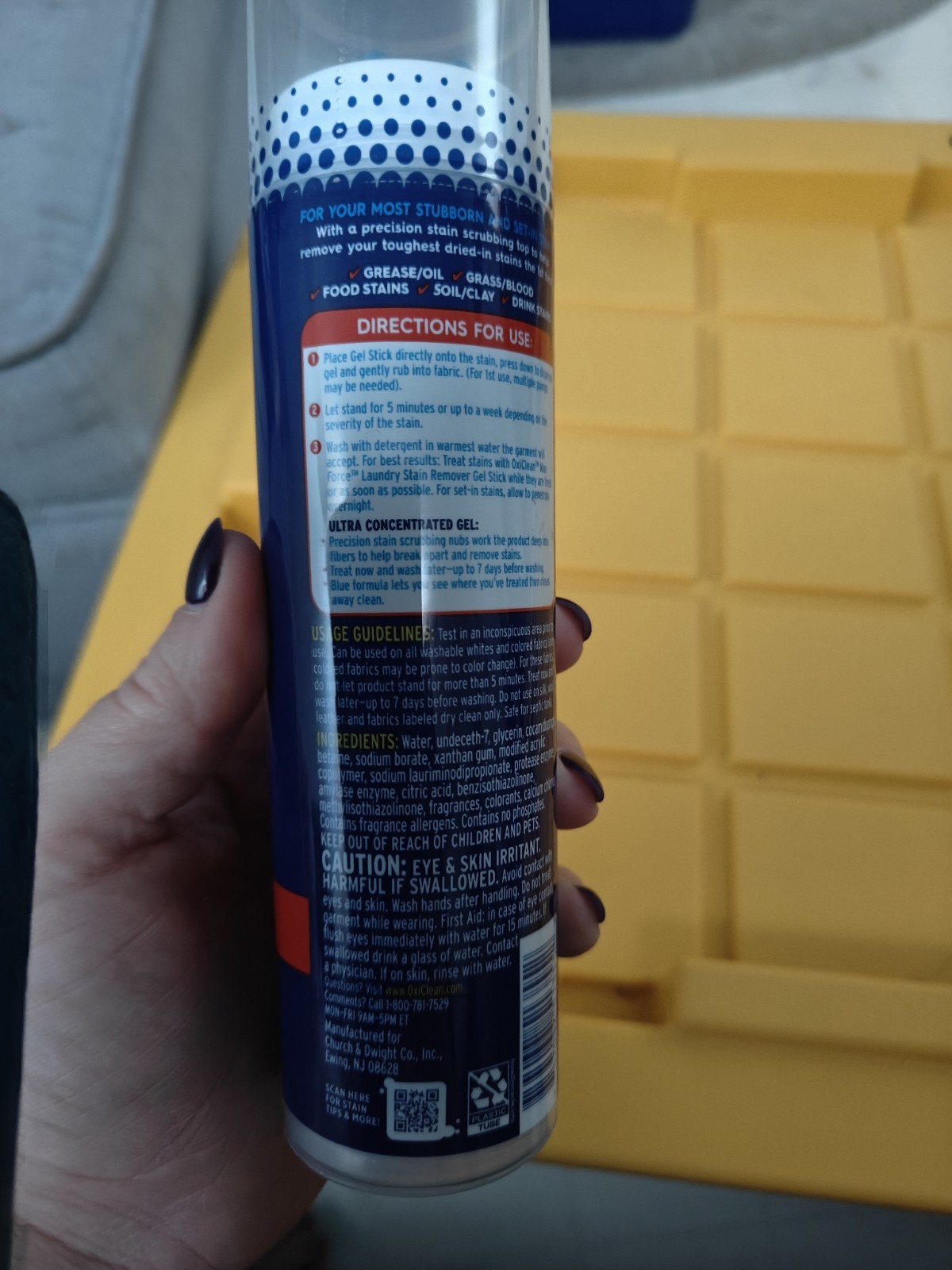 TD6- OxiClean Max Force Gel Stick – 6.2oz