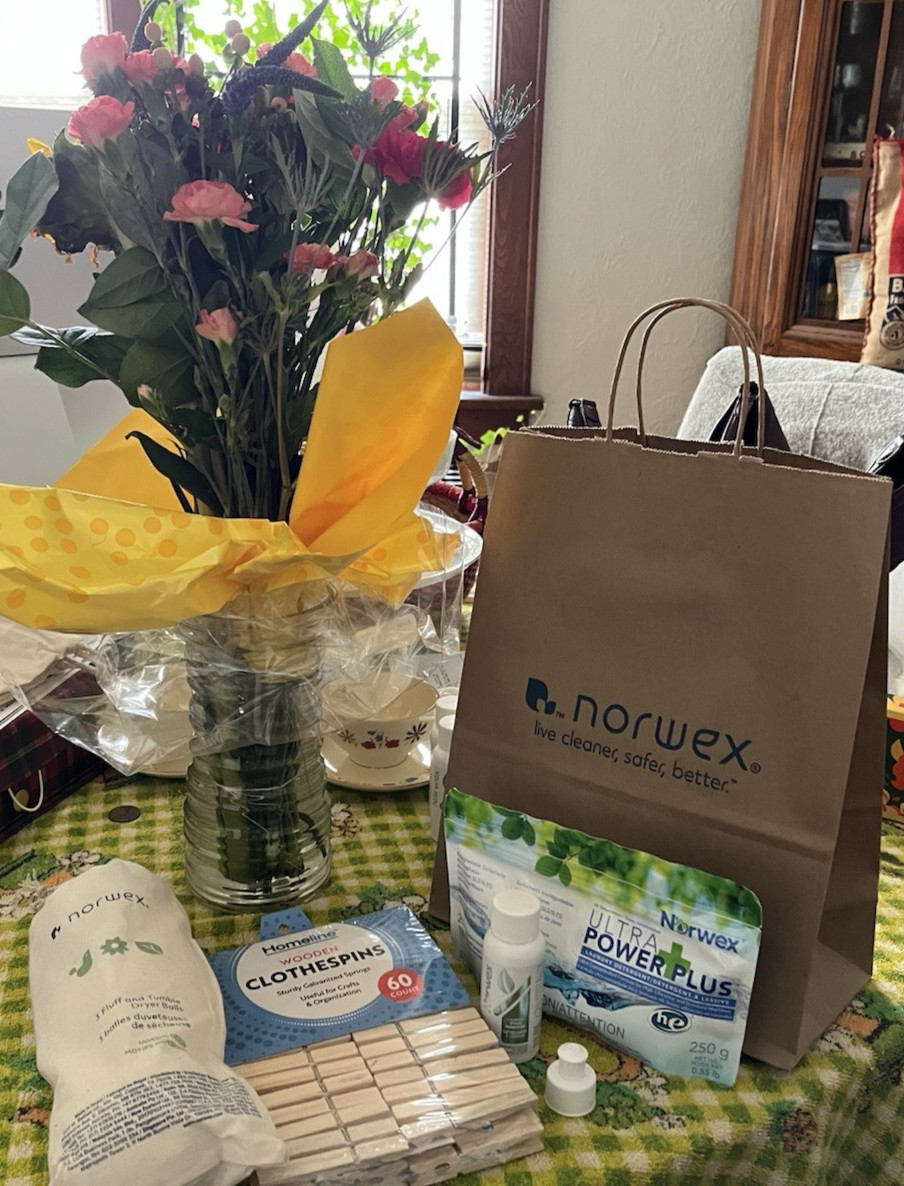 Norwex Laundry Sampler: 25 HE laundry soap, stain remover and nordic dryer balls
