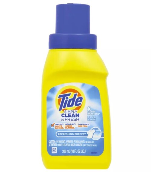 Tide Simply Clean & Fresh Liquid Laundry Detergent 6 Loads – 10 oz (pack of 6)