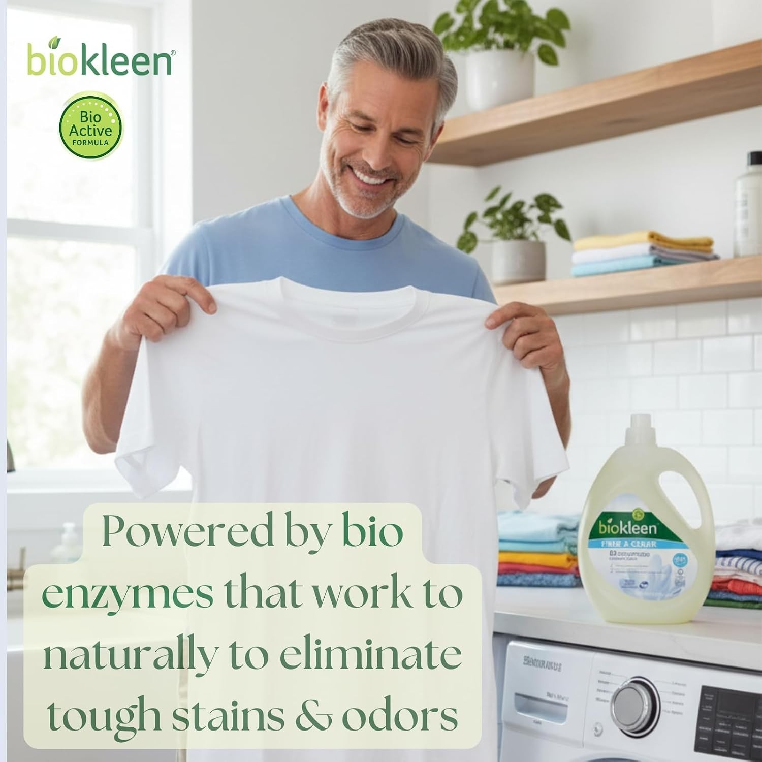 Hypoallergenic Unscented Laundry Detergent – 150 Oz, 300 Loads Stain Remover