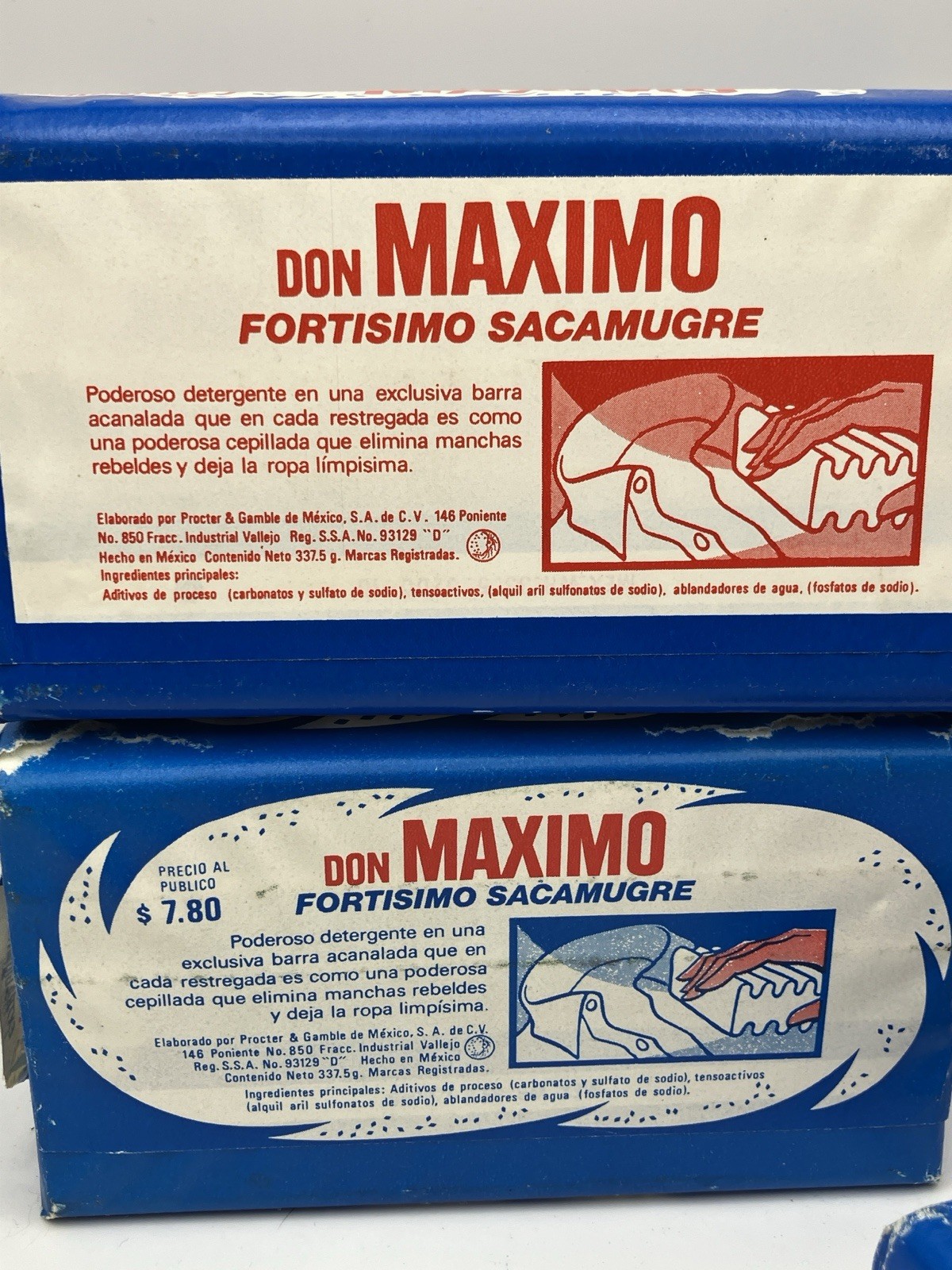 Don Maximo Extra Gigante Vintage Laundry Bar Soap Detergent Mexico Lot 4 bars